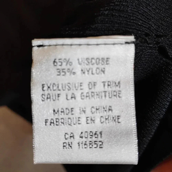 Beta's Choice NWT Black Stretch Knit Gold Sequin Scoop Neck Midi Dress in Medium - Picture 10 of 11